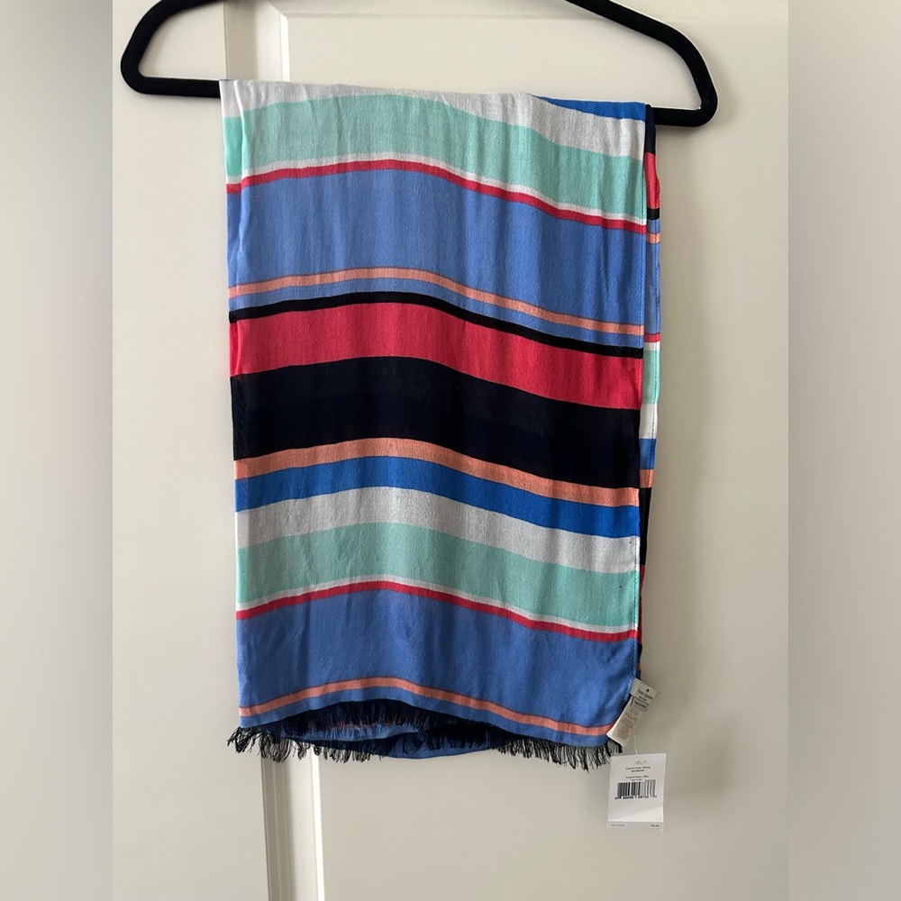 NWT Kate Spade Striped Scarf